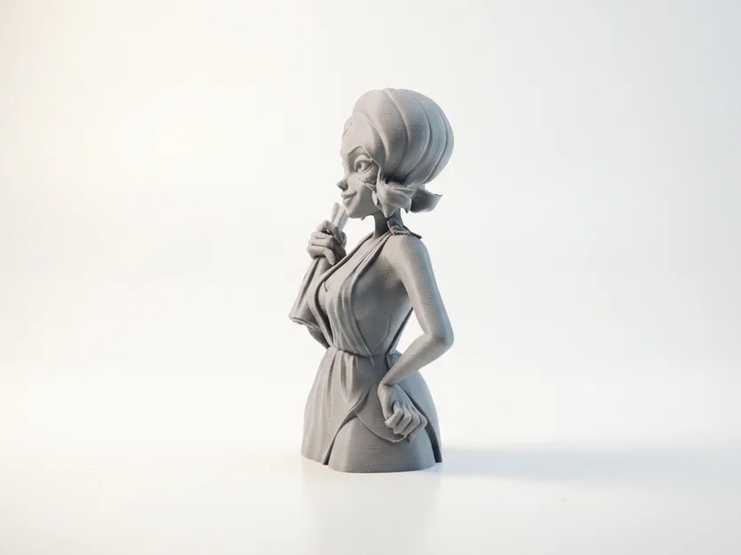 Mô hình tượng bán thân Lady Duck - File 3D in ấn chất lượng - Image 4