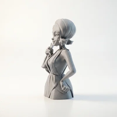 Mô hình tượng bán thân Lady Duck - File 3D in ấn chất lượng