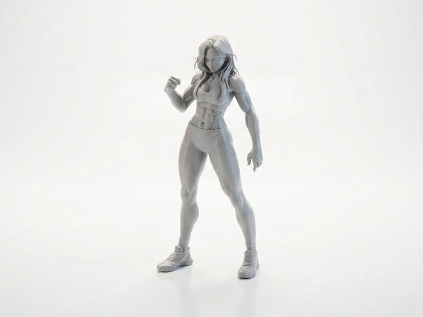Mô hình tượng Nữ Võ sĩ Lady Fist in 3D - Image 1