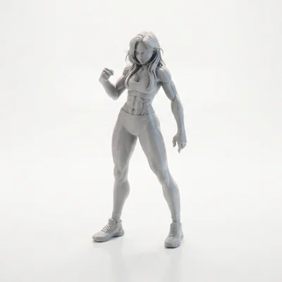 Mô hình tượng Nữ Võ sĩ Lady Fist in 3D
