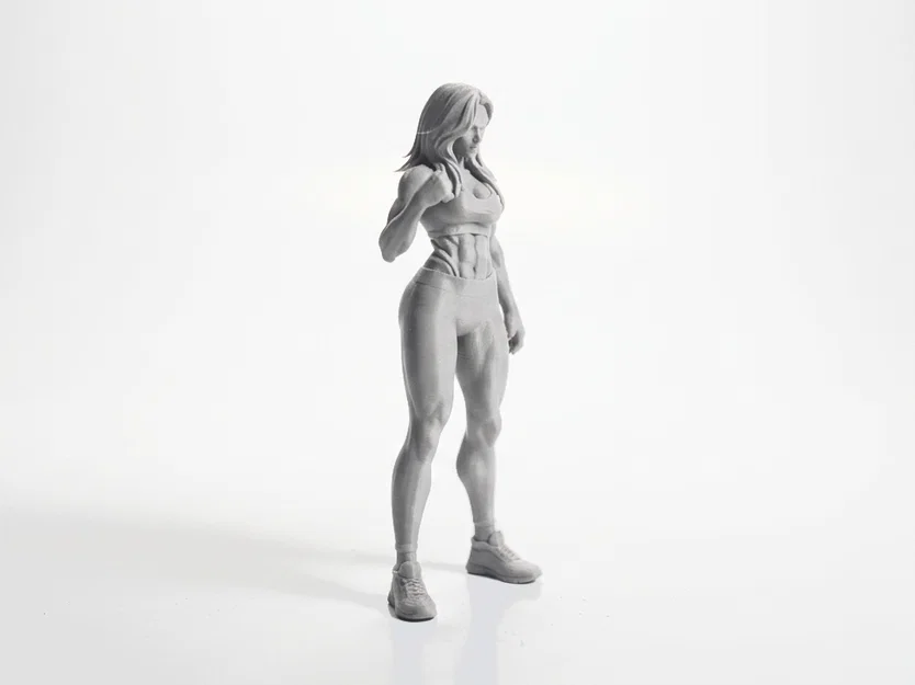 Mô hình tượng Nữ Võ sĩ Lady Fist in 3D - Image 2