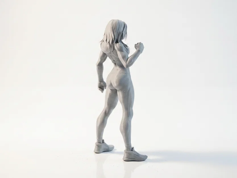 Mô hình tượng Nữ Võ sĩ Lady Fist in 3D - Image 3
