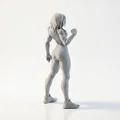 Mô hình tượng Nữ Võ sĩ Lady Fist in 3D - Thumbnail 3