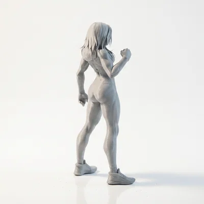 Mô hình tượng Nữ Võ sĩ Lady Fist in 3D