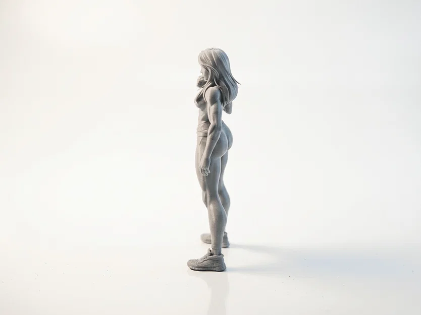 Mô hình tượng Nữ Võ sĩ Lady Fist in 3D - Image 4