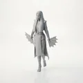 Mô hình tượng Lady Fan Blades Fantasy 3D in được - Thumbnail 1