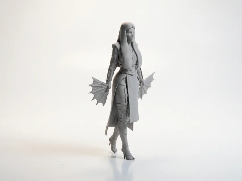 Mô hình tượng Lady Fan Blades Fantasy 3D in được - Image 2