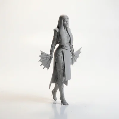 Mô hình tượng Lady Fan Blades Fantasy 3D in được