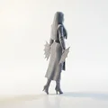 Mô hình tượng Lady Fan Blades Fantasy 3D in được - Thumbnail 3