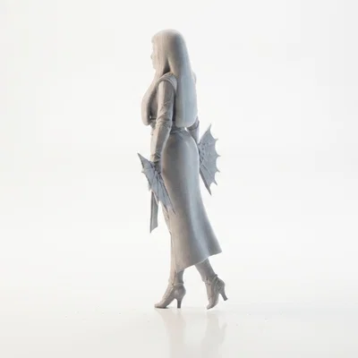 Mô hình tượng Lady Fan Blades Fantasy 3D in được