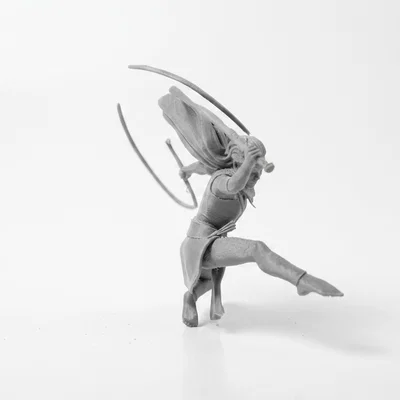 Mô Hình 3D Nữ Chiến Binh Dũng Mãnh (Warrior Woman Figurine)