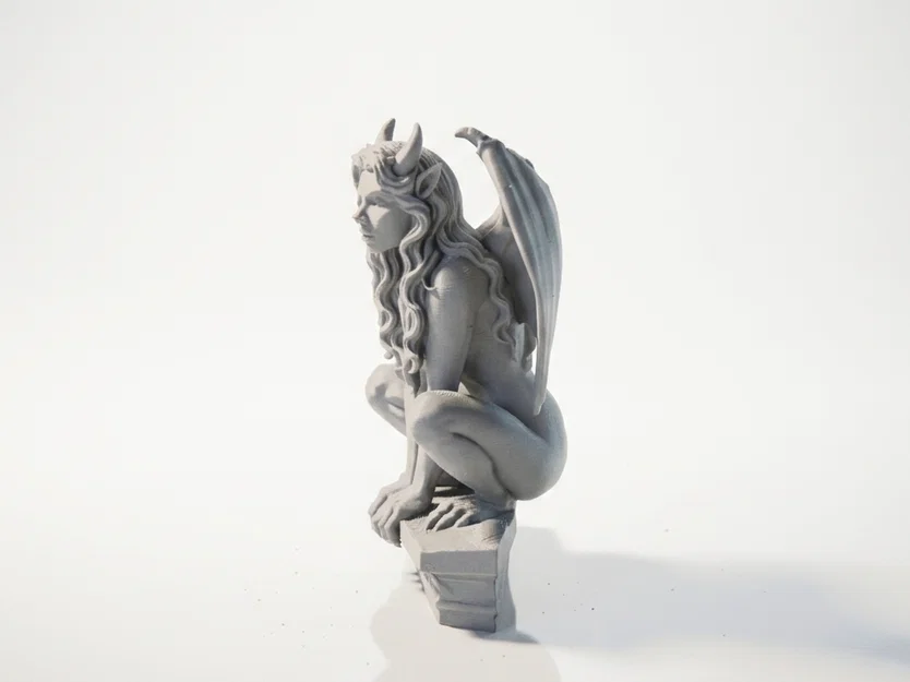 Mô hình tượng Lady Gargoyle - Hình tượng nữ giới in 3D - Image 1