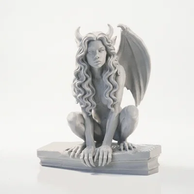 Mô hình tượng Lady Gargoyle - Hình tượng nữ giới in 3D