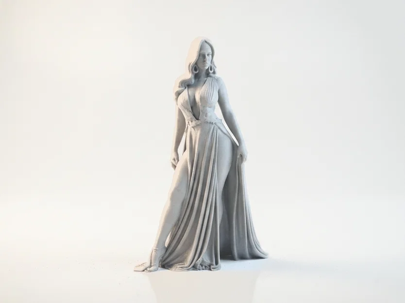 Mô hình tượng nữ nhân Lady Gown thanh lịch cho in 3D - Image 2