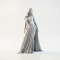 Mô hình tượng nữ nhân Lady Gown thanh lịch cho in 3D - Thumbnail 2