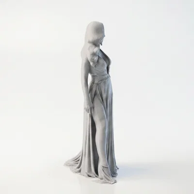 Mô hình tượng nữ nhân Lady Gown thanh lịch cho in 3D