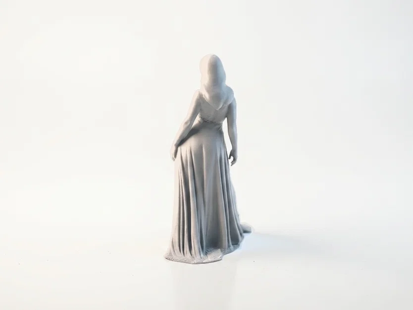 Mô hình tượng nữ nhân Lady Gown thanh lịch cho in 3D - Image 4