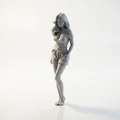 Mô hình tượng nữ tay đút túi - File in 3D nghệ thuật - Thumbnail 1