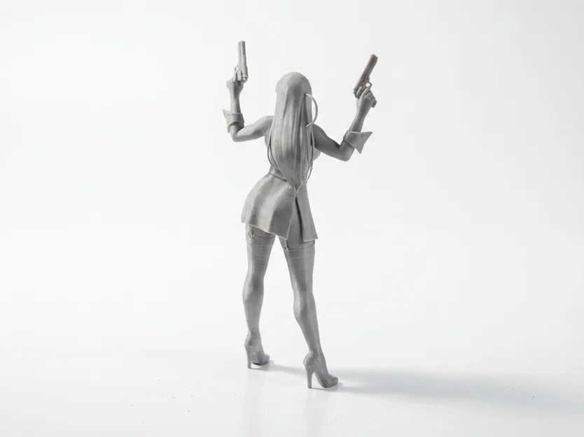 Mô hình nữ sát thủ - Lady Hitman Action Figurine 3D Printable - Image 1