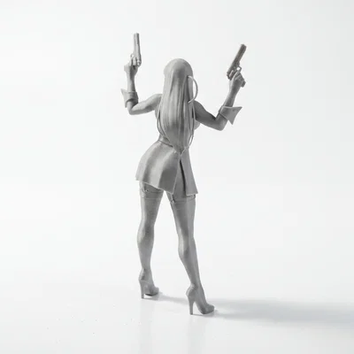 Mô hình nữ sát thủ - Lady Hitman Action Figurine 3D Printable