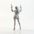Mô hình nữ sát thủ - Lady Hitman Action Figurine 3D Printable - Thumbnail 2