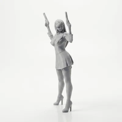 Mô hình nữ sát thủ - Lady Hitman Action Figurine 3D Printable