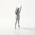 Mô hình nữ sát thủ - Lady Hitman Action Figurine 3D Printable - Thumbnail 4