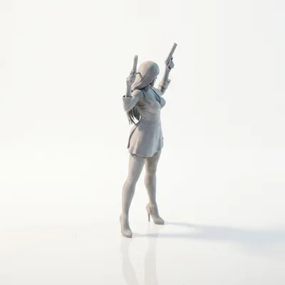 Mô hình nữ sát thủ - Lady Hitman Action Figurine 3D Printable