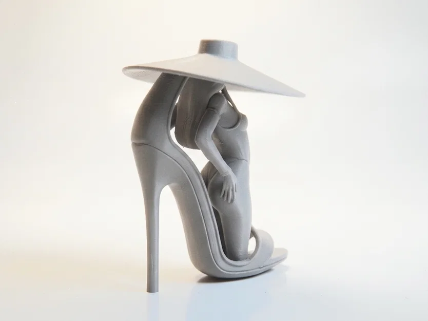 Tượng Quý Cô Giày Cao Gót Thanh Lịch (Mẫu In 3D) - Image 2