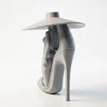 Tượng Quý Cô Giày Cao Gót Thanh Lịch (Mẫu In 3D) - Thumbnail 3