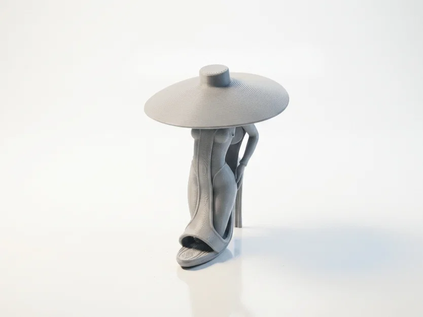 Tượng Quý Cô Giày Cao Gót Thanh Lịch (Mẫu In 3D) - Image 4