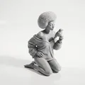 Mô hình tượng 3D cô gái nâng chim - Tượng trang trí tinh xảo - Thumbnail 1