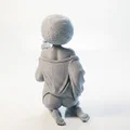 Mô hình tượng 3D cô gái nâng chim - Tượng trang trí tinh xảo - Thumbnail 3