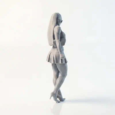 Mô hình 3D Quý Cô Cầm Điện Thoại - Figurines Nữ In 3D