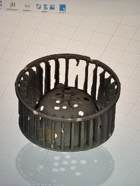 Cánh quạt lồng sóc (Blower Cage) cho hệ thống AC/Heater xe Pontiac Fiero - Image 2