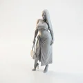 Mô hình 3D tượng quý cô cầm túi xách thanh lịch - Thumbnail 1