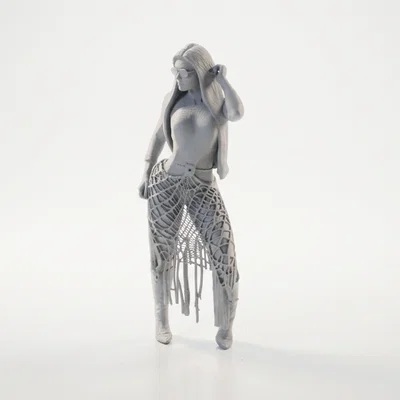 Mô Hình 3D Cô Gái Mặc Bikini Crochet Thời Trang