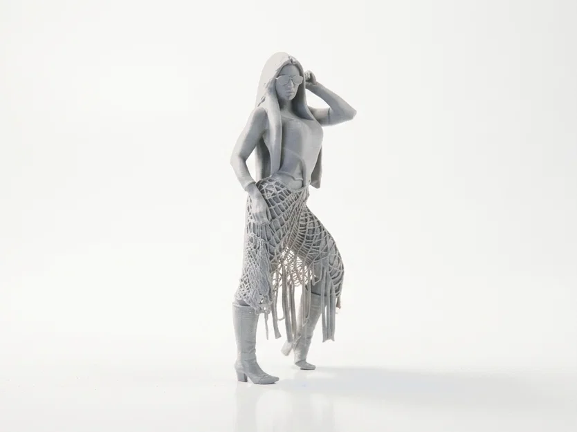 Mô Hình 3D Cô Gái Mặc Bikini Crochet Thời Trang - Image 2