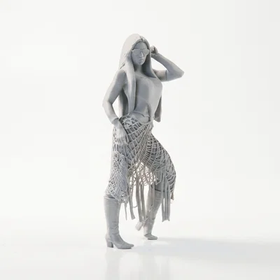 Mô Hình 3D Cô Gái Mặc Bikini Crochet Thời Trang