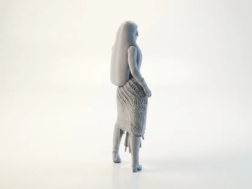 Mô Hình 3D Cô Gái Mặc Bikini Crochet Thời Trang - Image 3