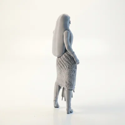 Mô Hình 3D Cô Gái Mặc Bikini Crochet Thời Trang