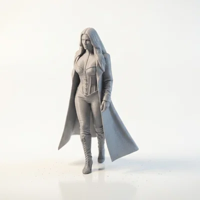 Mô hình Nữ Nhân Vật Mặc Bodysuit - Tượng 3D Printable
