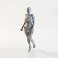 Mô hình tượng quý cô mặc váy mỉm cười - File in 3D - Thumbnail 1
