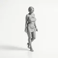 Mô hình tượng quý cô mặc váy mỉm cười - File in 3D - Thumbnail 2