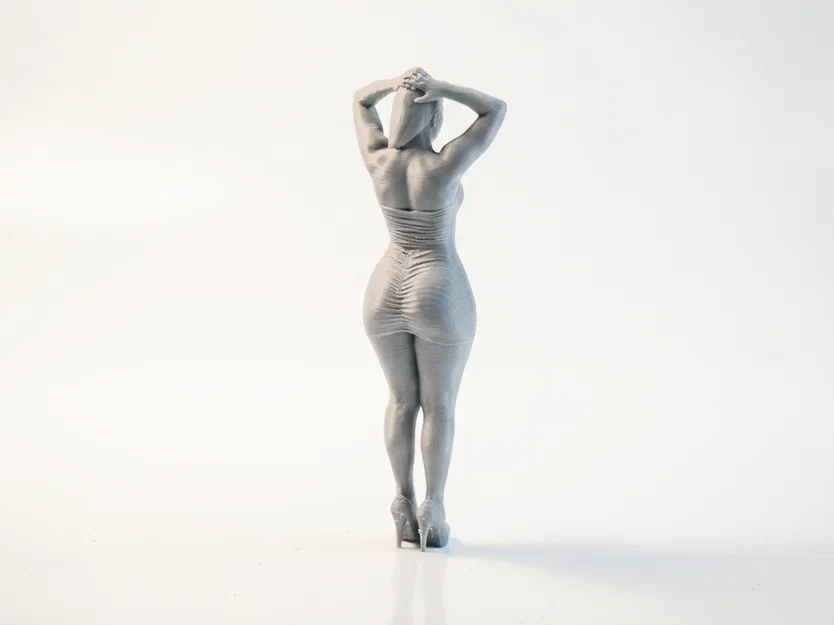 Mô hình Figurine Quý Cô Trong Váy - Tượng Nữ In 3D - Image 1