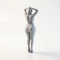 Mô hình Figurine Quý Cô Trong Váy - Tượng Nữ In 3D - Thumbnail 1