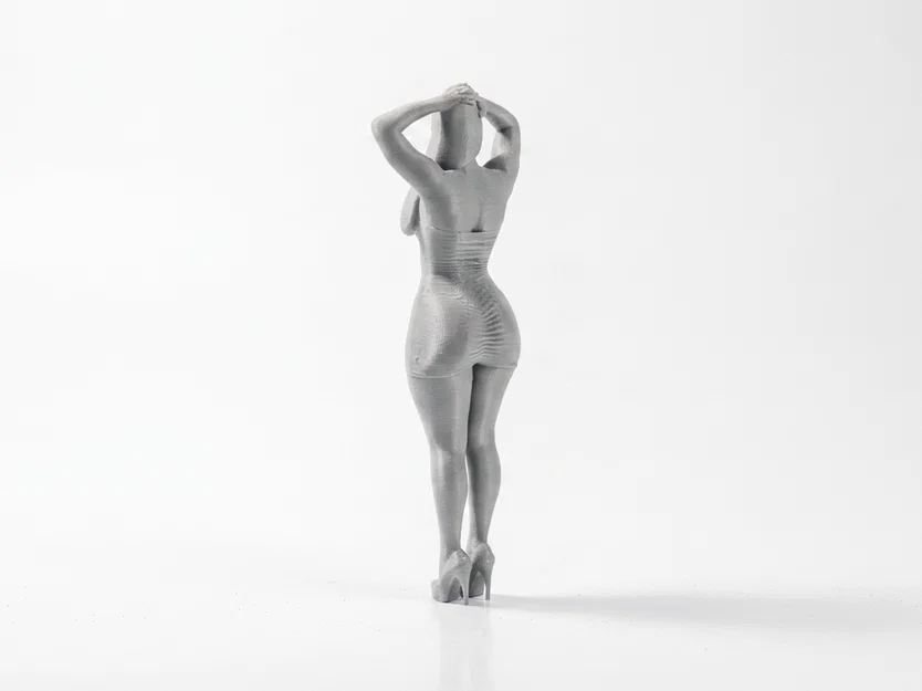 Mô hình Figurine Quý Cô Trong Váy - Tượng Nữ In 3D - Image 2