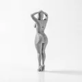 Mô hình Figurine Quý Cô Trong Váy - Tượng Nữ In 3D - Thumbnail 2