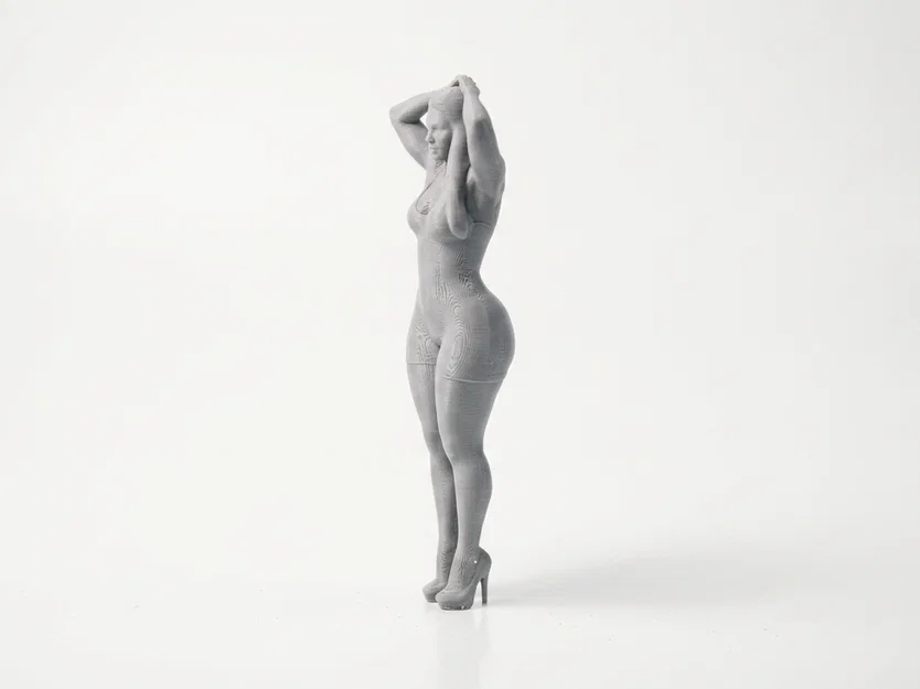 Mô hình Figurine Quý Cô Trong Váy - Tượng Nữ In 3D - Image 3