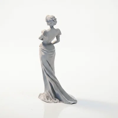 Mô hình tượng quý cô thanh lịch - File 3D in ấn